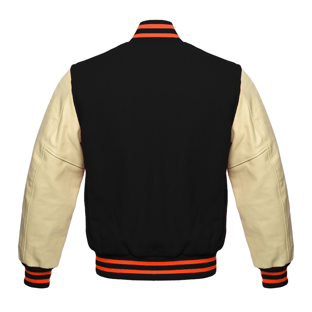 Genuine Leather Varsity Letterman Jacket deals