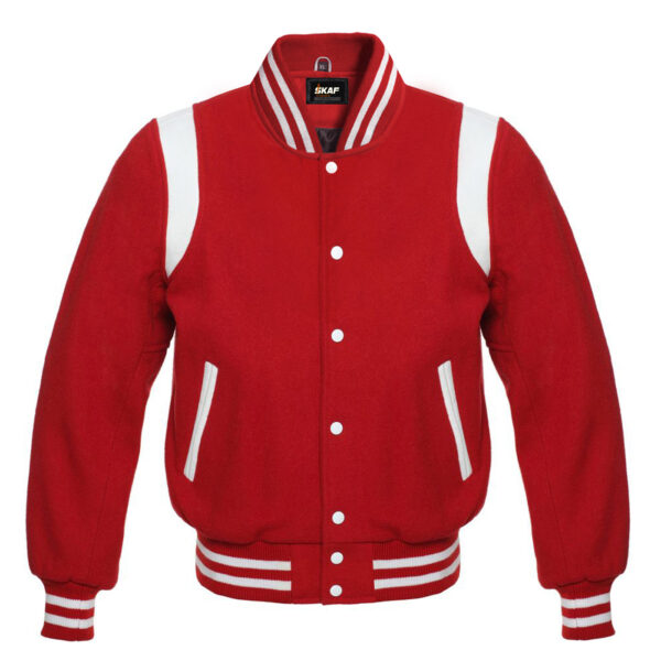 Letterman Baseball Collage School Varsity Jacket Red