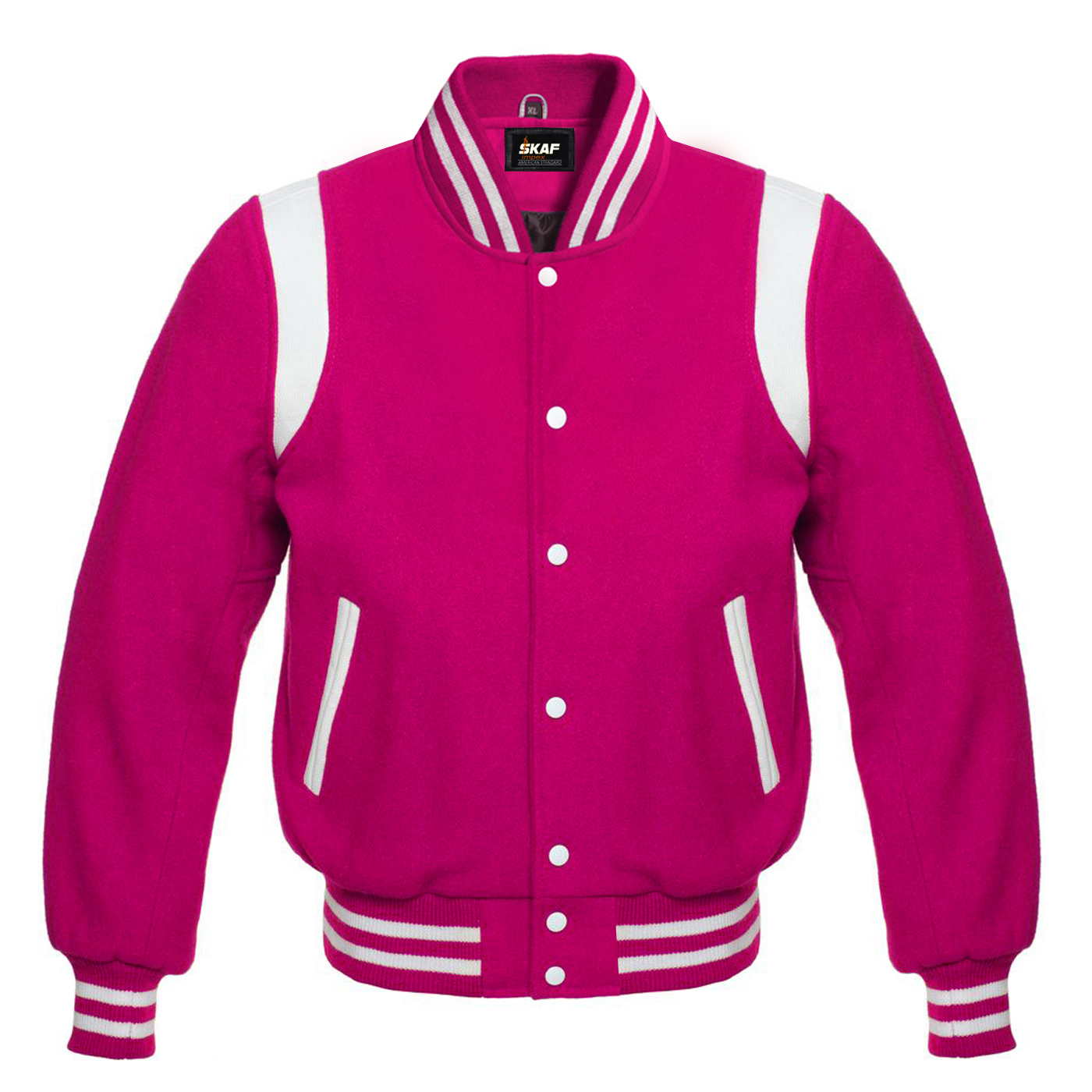 Letterman Baseball Collage School Varsity Jacket Hot Pink – SKAF IMPEX