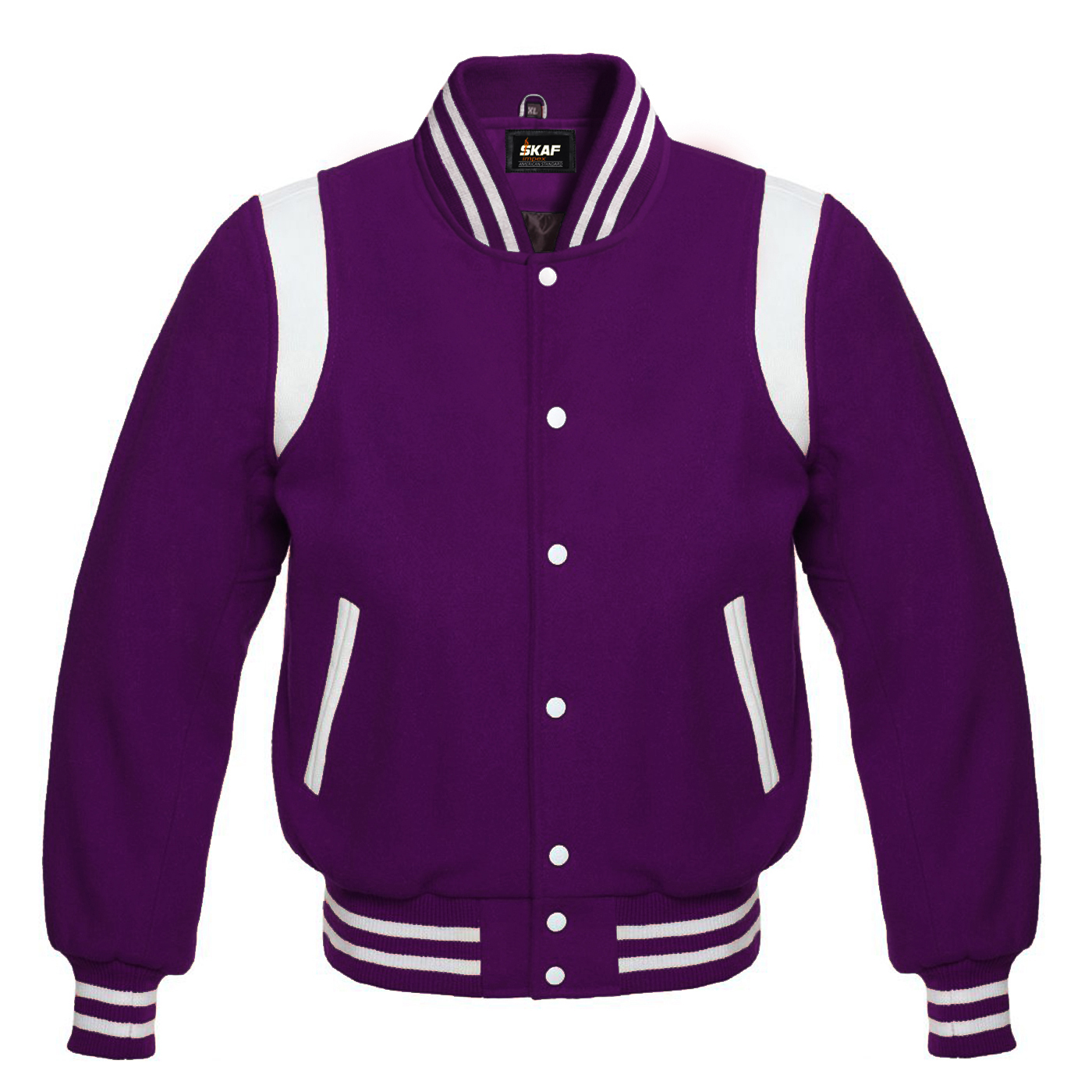 Letterman Baseball Collage School Varsity Jacket Purple – SKAF IMPEX