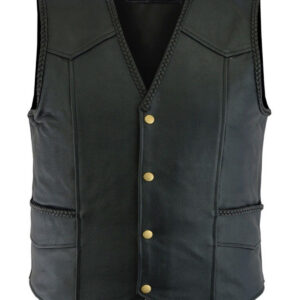 Men's Genuine Leather Waistcoat L1