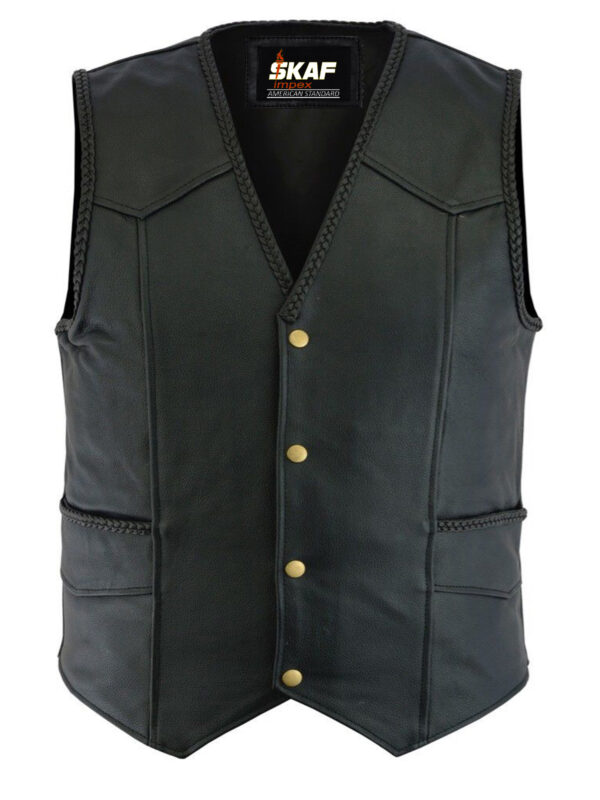 Men's Genuine Leather Waistcoat L1