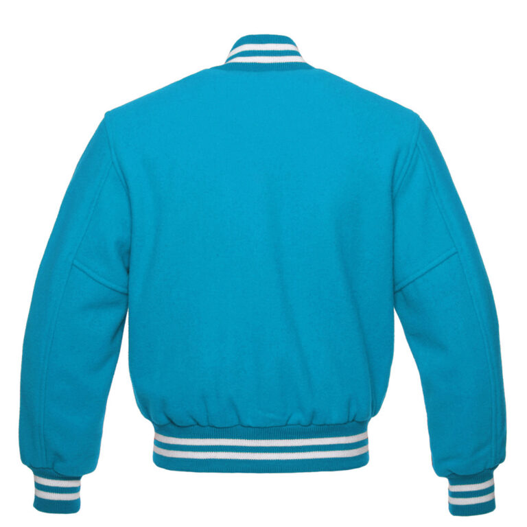 Letterman Varsity Jacket All Wool Columbia Blue Skaf Impex 3928