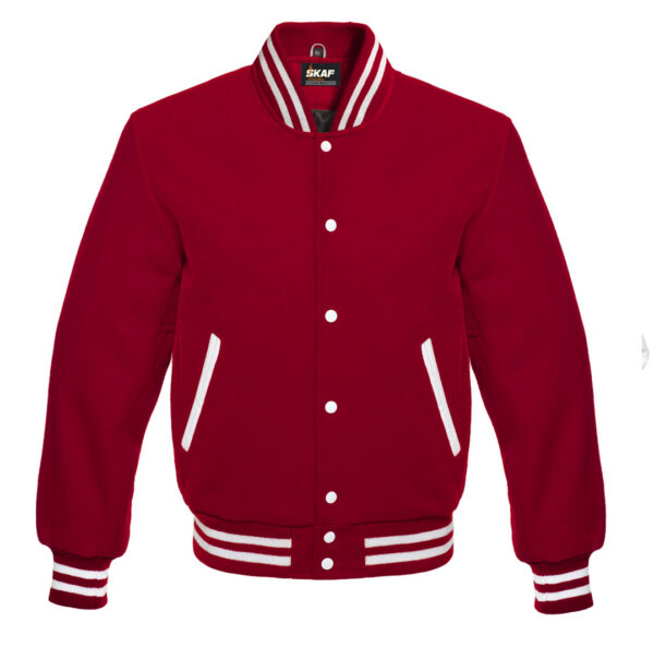 Letterman Varsity Jacket All Wool Maroon – SKAF IMPEX