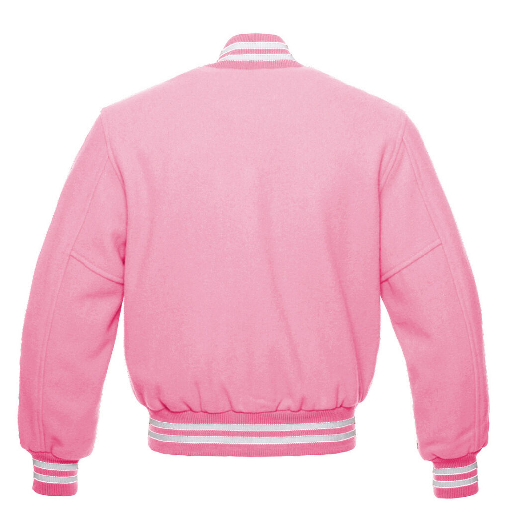 Letterman Varsity Jacket All Wool Pink – SKAF IMPEX