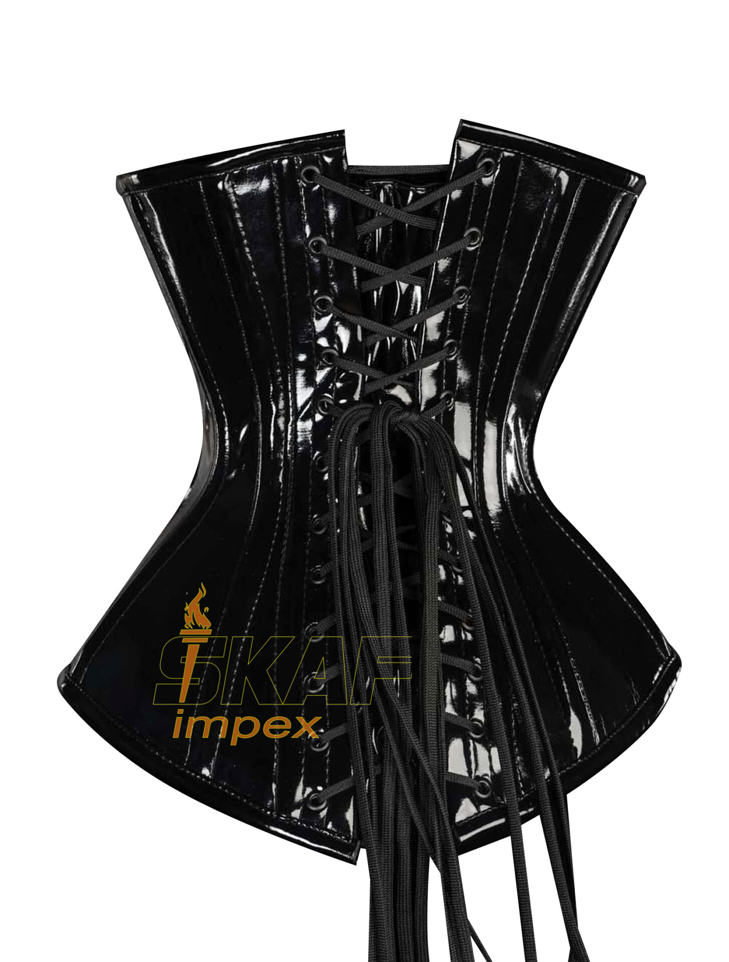 Tightlacing waist cincher steel boned Satin Waspie underbust gothic corset  M36