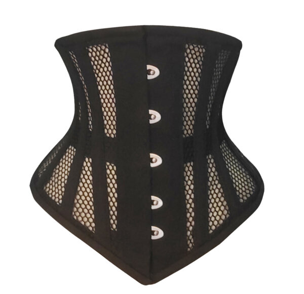 Underbust Mesh Cotton Waist Cincher Steel Boned Corset C18M image