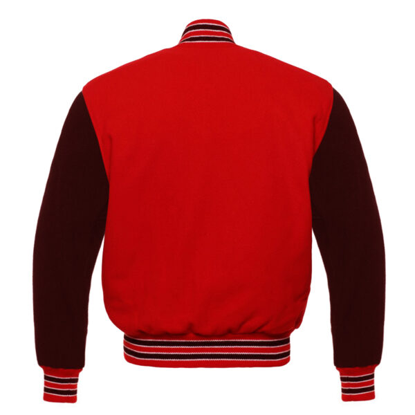 All Wool Varsity Jacket Red-Black-White